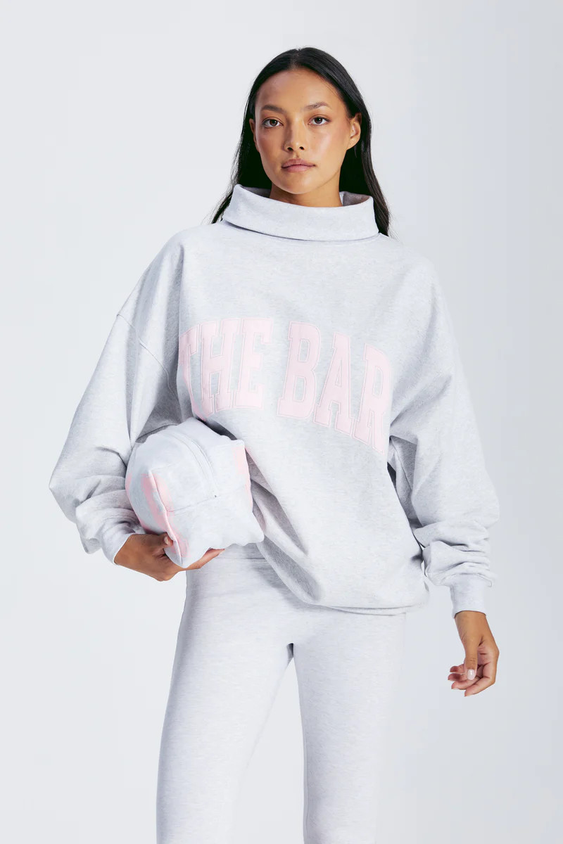 VARSITY POUCH LT HEATHER GREY/PINK | The Bar