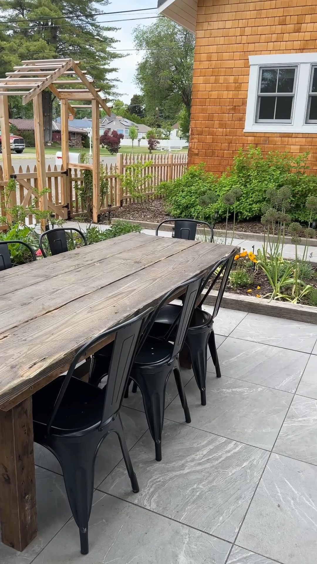 #Ad Getting the Poplar Cottage patio ready for summer! We added a few practical, pretty pieces from @wayfair: metal chairs, solar lights, willow trellises, and a fresh doormat. It already feels like a space we’ll use all season long!

@wayfair #wayfair #WayfairPartner

#LTKHome
