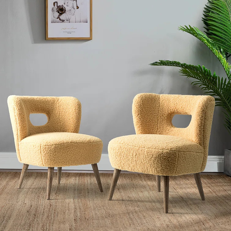 Corinne 25.6'' Wide Wingback Chair (Set of 2) | Wayfair North America