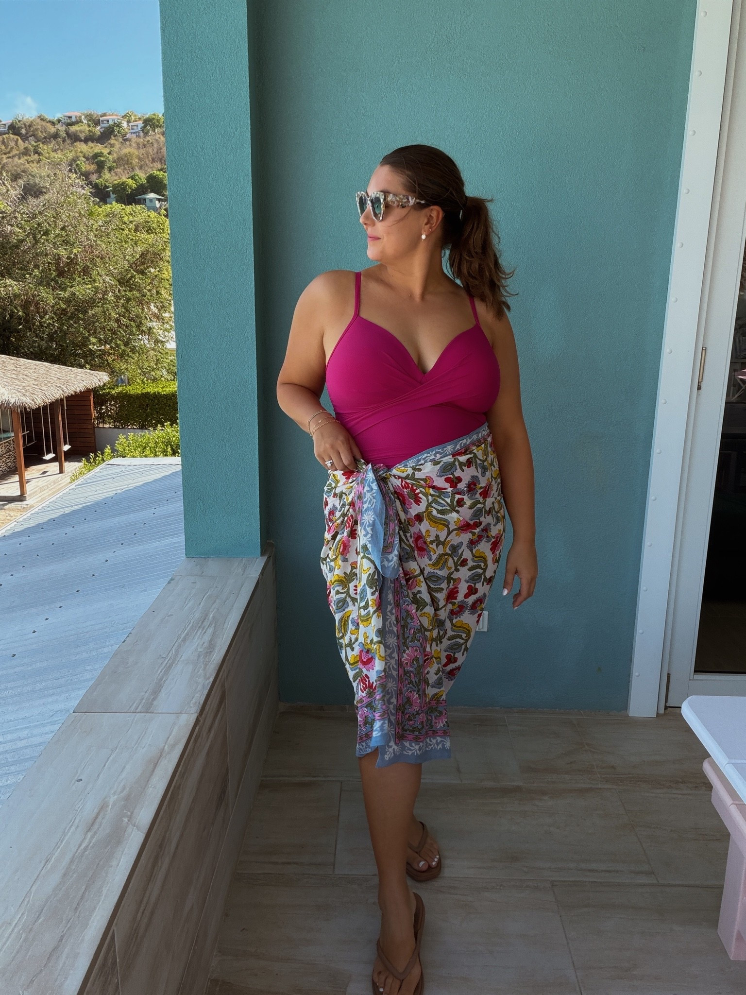 Wearing size 16 in swimsuit.

#LTKMidsize #LTKSwim #LTKTravel