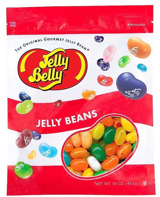 Jelly Belly Tropical Mix Assorted Jelly Beans - 1 Pound (16 Ounces) Resealable Bag - Genuine, Off... | Amazon (US)