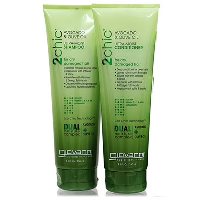 GIOVANNI 2chic ULTRA-MOIST Avocado & Olive Oil Shampoo & Conditioner (8.5 oz) DUO Set Kit for Dry, Damaged Hair | Target