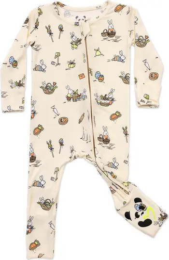 Bellabu Bear Bunny Workshop Fitted One-Piece Convertible Footie Pajamas | Nordstrom | Nordstrom