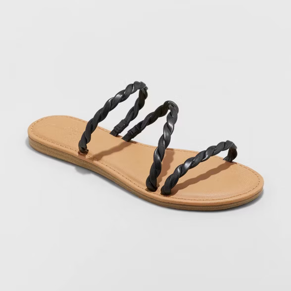 Women's Sunny Braided Strappy Sandals - Universal Thread™ | Target