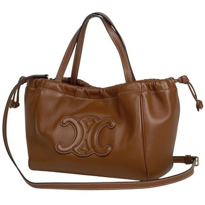 CELINE Small Cabas Drawstring Bag Cuir Triomphe 2-Way Shoulder Bag Kinchaku ... | eBay UK
