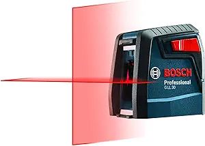 BOSCH GLL30 30ft Cross-Line Laser Level Self-Leveling with 360 Degree Flexible Mounting Device | Amazon (US)