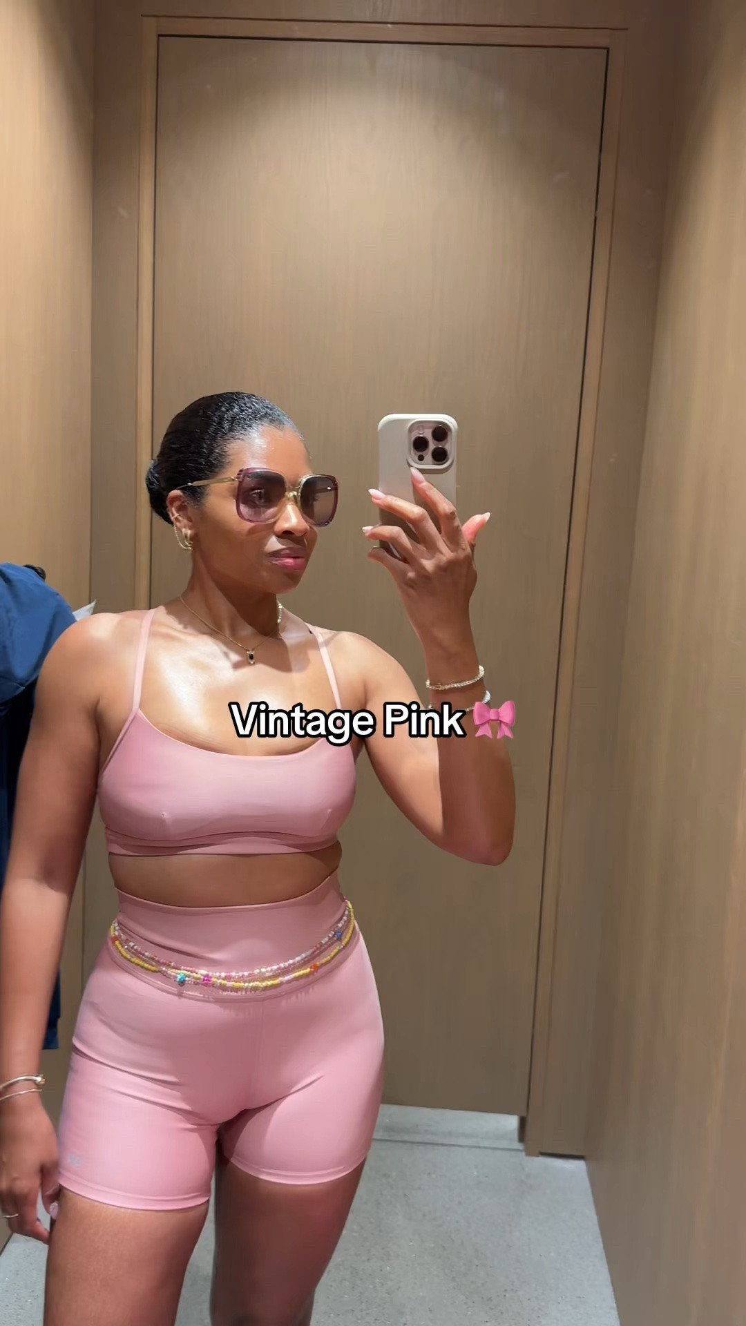 Alo Yoga try-on: Vintage Pink set that actually fits. The bra top runs true to size and the shorts have the best compression without feeling restrictive. This color is giving everything for summer workouts OR casual errands. For reference I’m 5’3” and wearing a size Small. @Alo Yoga

#LTKMidsize #LTKOver40 #LTKootd