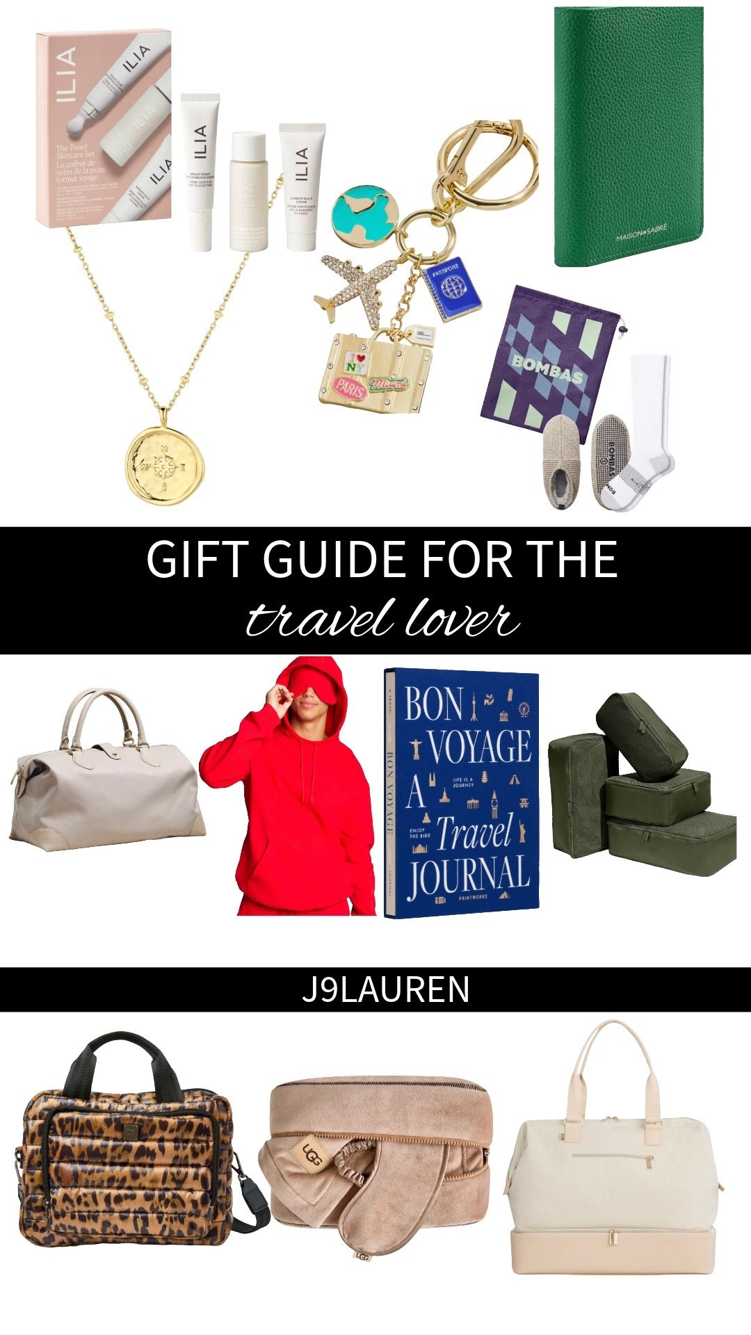 Gift Guide for Travel Lovers

For anyone who’s always planning the next trip, counting down to takeoff, or dreaming of faraway places, these gifts bring the travel feeling home.

Travel Bags & Accessories
Carry on bags, packing cubes, passport holders, and organizers that make every trip feel more seamless and stylish.

Travel Friendly Beauty Finds
Mini skincare, refillable bottles, and beauty essentials that pass TSA and keep routines easy on the go.

Comfort for Long Flights
Neck pillows, eye masks, cozy wraps, and compression socks for flights, road trips, and train rides.

Destination Inspired Home Finds
Candles, art, or decor pieces inspired by places around the world to keep wanderlust alive between trips.

Tech for Travelers
Portable chargers, universal adapters, noise canceling headphones, and luggage trackers for stress free travel days.

Travel Apparel Staples
Layering pieces, comfy sets, sneakers, and chic basics that work from airport to exploring.

Travel Books & Journals
Coffee table books about destinations, travel memoirs, or journals to document adventures.

Experience Inspired Gifts
Travel subscriptions, city guides, language cards, or inspiration books to spark the next getaway.

Perfect for anyone who believes life is better when there’s always another trip on the calendar.

#travellover #travelgifts #giftguide #ltkfinds #holidaygifts #wanderlust #travelinspo #travelessentials #ltkgiftguide #ltkholiday

travel gifts | gifts for travel lovers | travel essentials | carry on finds | packing cubes | travel accessories | airport style | wanderlust gifts


#LTKHoliday #LTKGiftGuide #LTKTravel