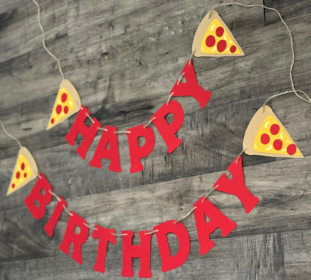 Pizza Banner Pizza Garland Pizza Birthday Banner Pizza - Etsy | Etsy (US)