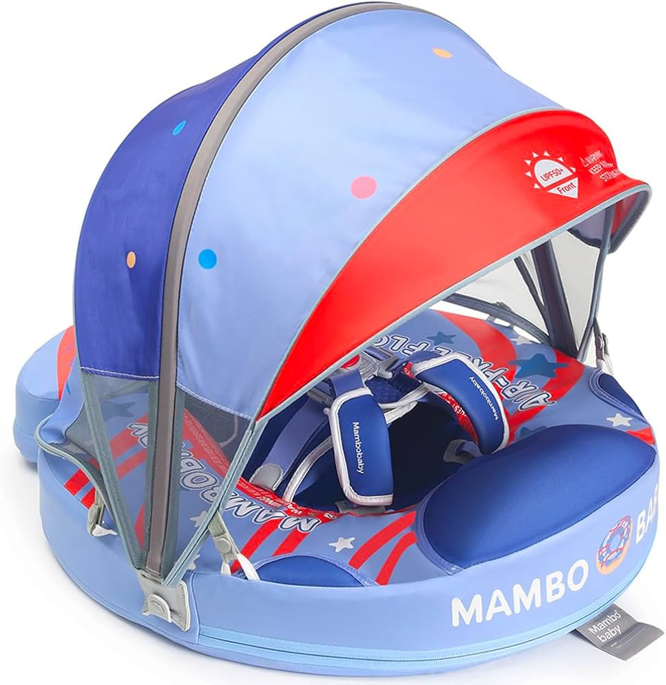 Newest Mambobaby Baby Float Non-Inflatable Baby Pool Float with Canopy Upgraded Baby Swimming Flo... | Amazon (US)