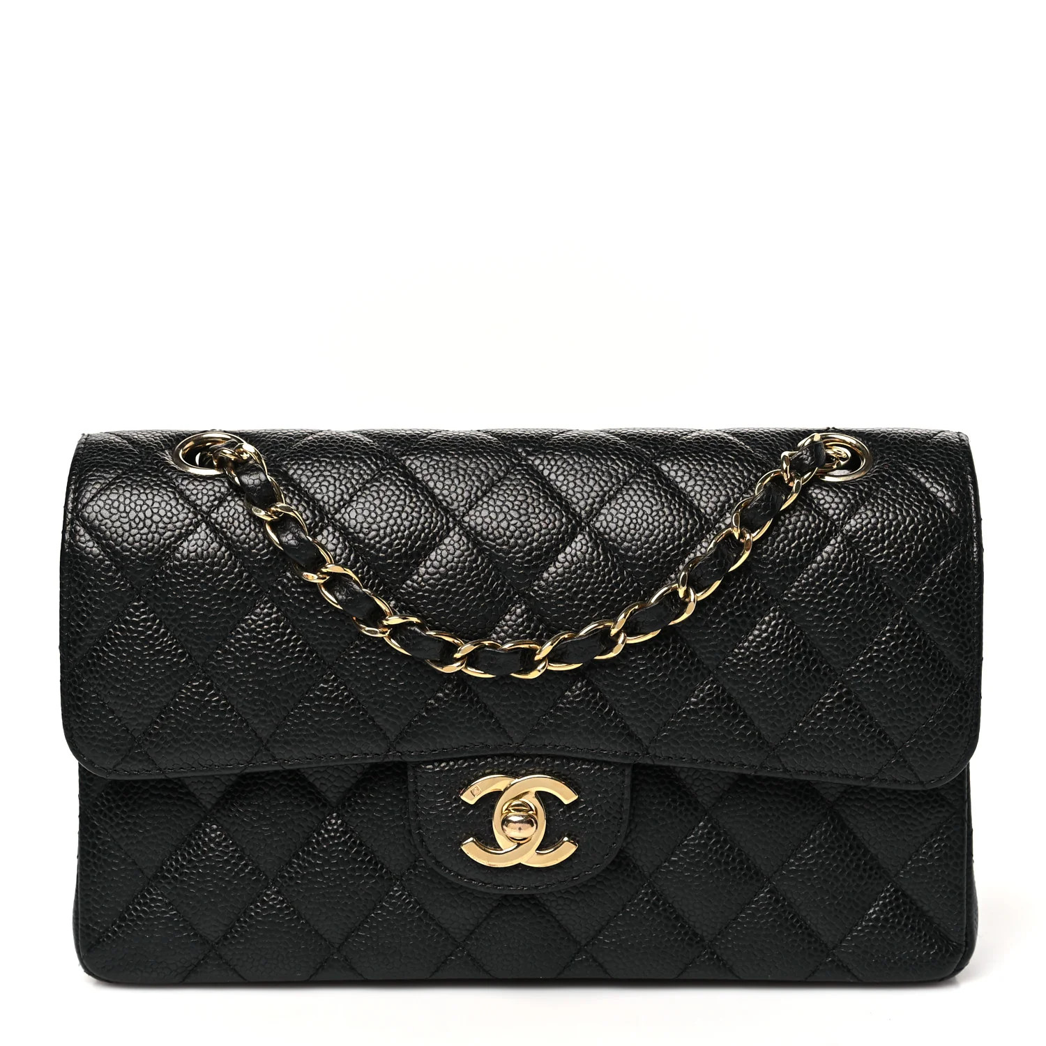 CHANEL Caviar Quilted Small Double Flap Black | FASHIONPHILE | FASHIONPHILE (US)