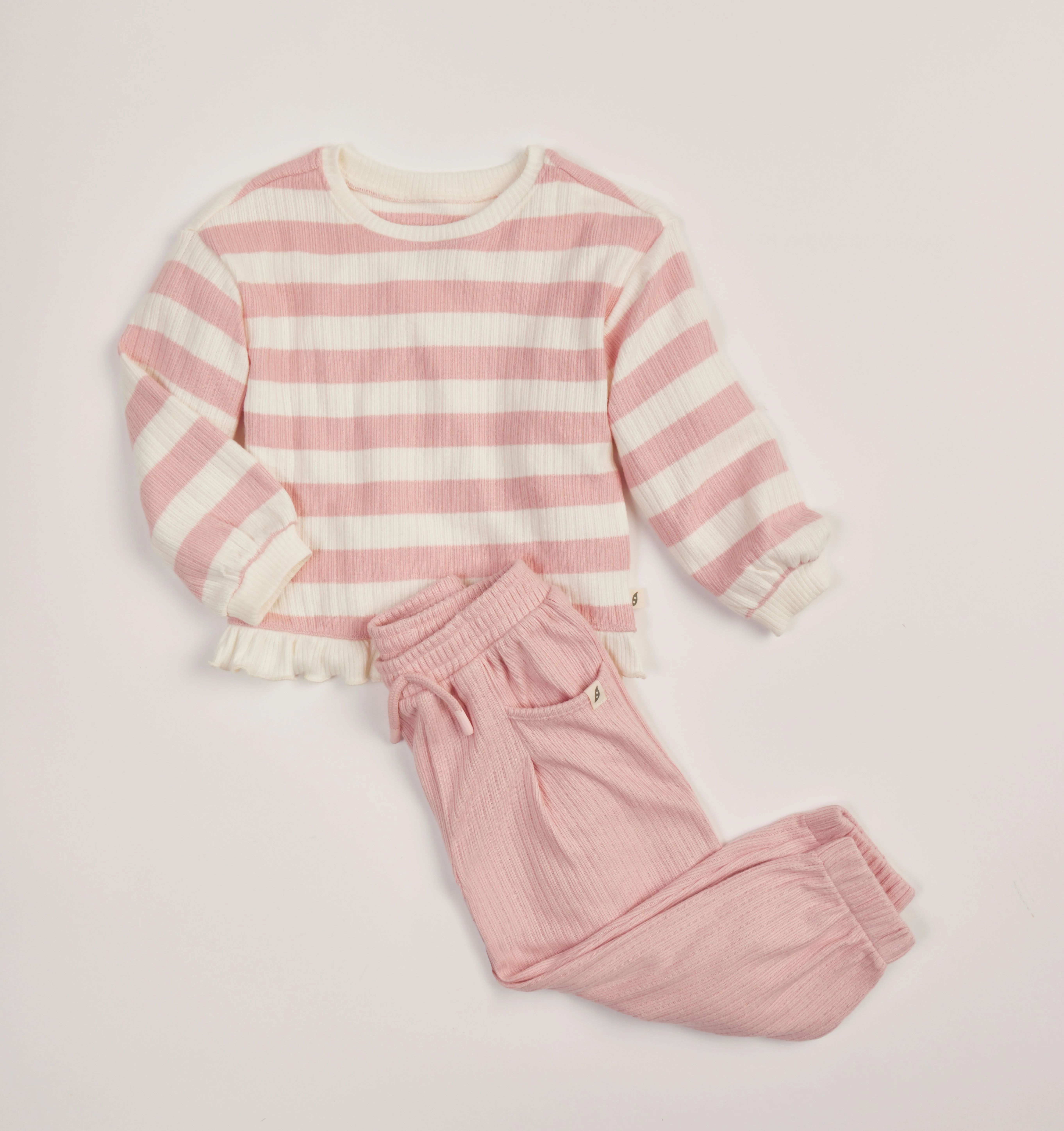 easy-peasy Toddler Girl Pullover Stripe Hacci Sweatshirt, Sizes 18M-5T | Walmart (US)