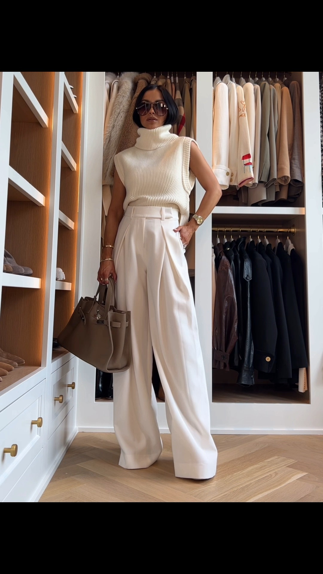 Fall workwear
 Zara white trousers
Shopbop sleeveless sweater / sweater vest
Amazon Hermes inspired tote

#LTKOver40 #LTKWorkwear #LTKSeasonal
