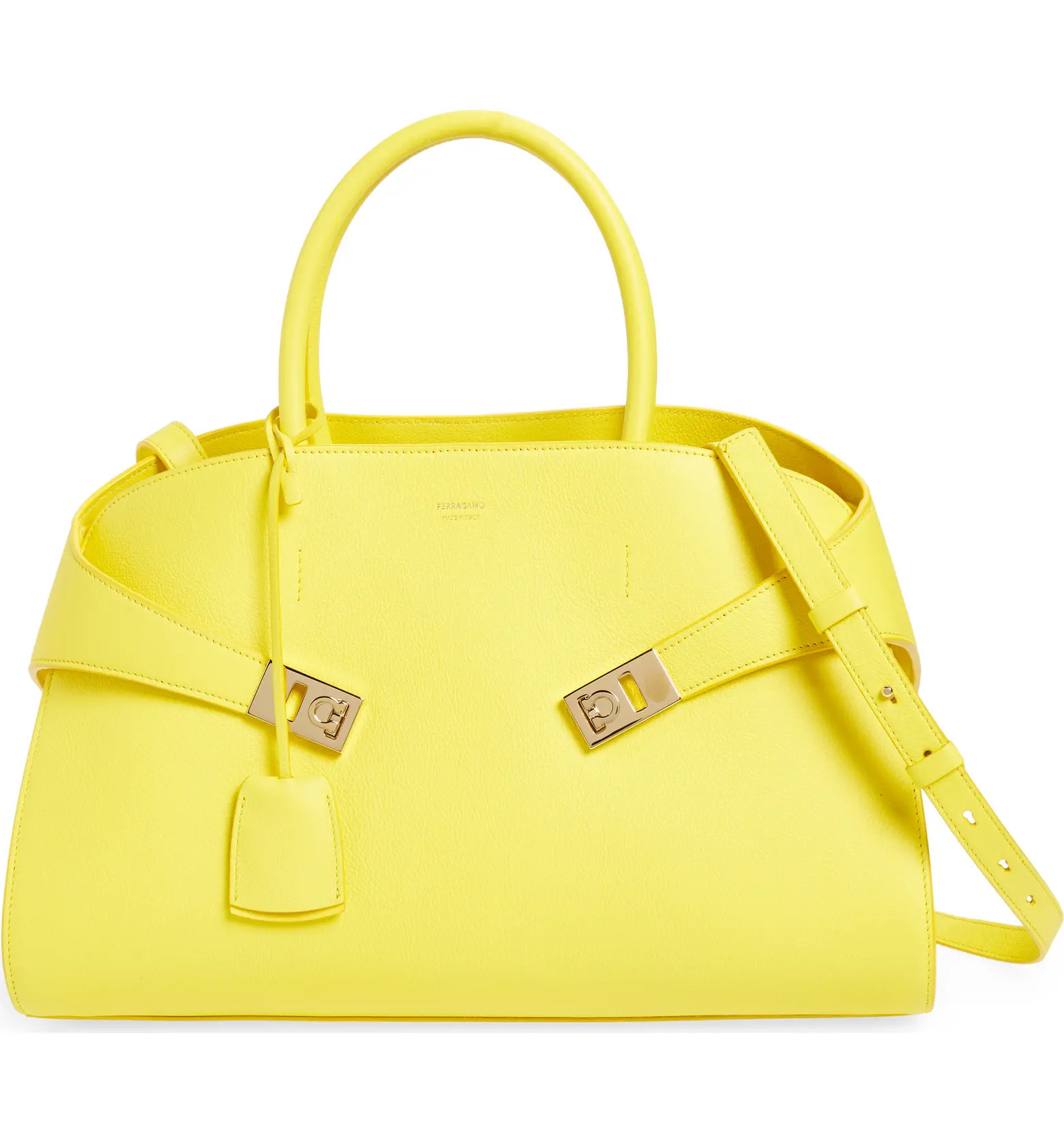 FERRAGAMO Medium Hug Leather Satchel | Nordstrom | Nordstrom