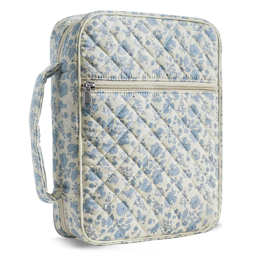 Bible Cover Case for Women,Large Bible Tote Bags for Women Organizer Quilted Bible Carrying Case ... | Amazon (US)