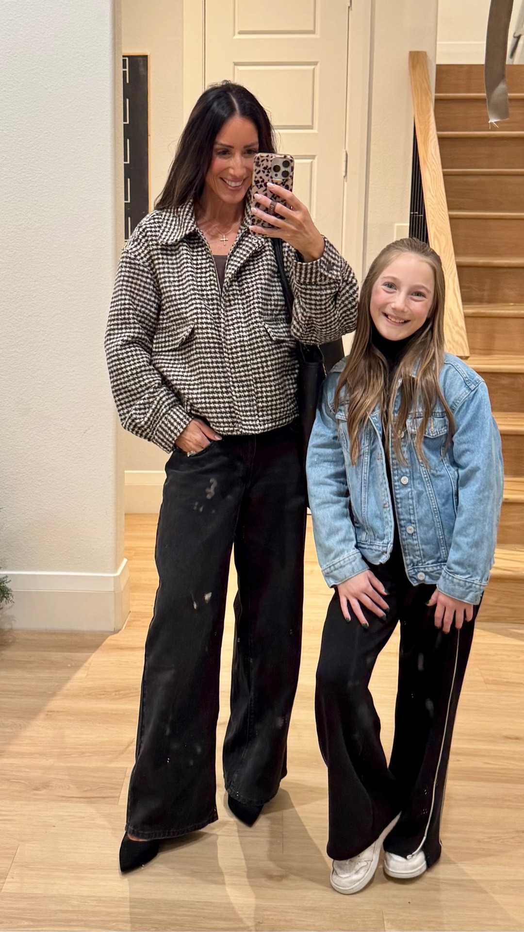 My outfit for dinner last night! Loving this houndstooth bomber jacket & it’s under $60! 

#LTKootd #LTKU #LTKHoliday