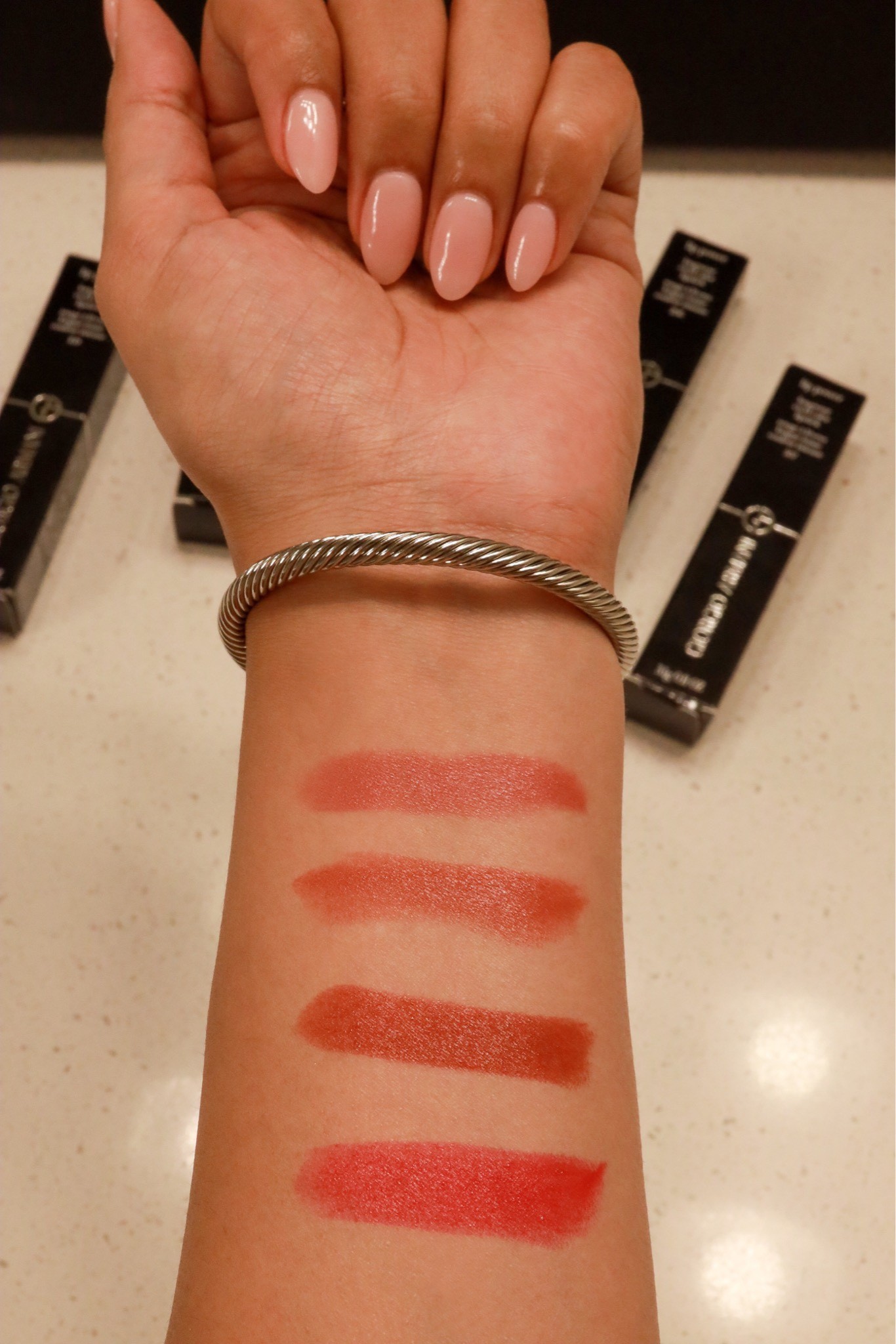 Perfect Fall lipstick colors using Giorgio Armani lip power lipsticks 🤎 longwear formula that feels like lip balm 

Armani beauty, fall lipstick, longwear, fall colors, satin finish 

#LTKSeasonal #LTKbeauty #LTKunder100