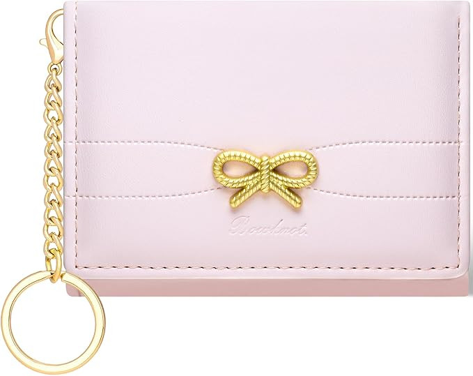 BIAOTIE Coquette Bow Wallet for Women, Small Slim Trifold Womens Wallet with Key chain Cute Aesth... | Amazon (US)