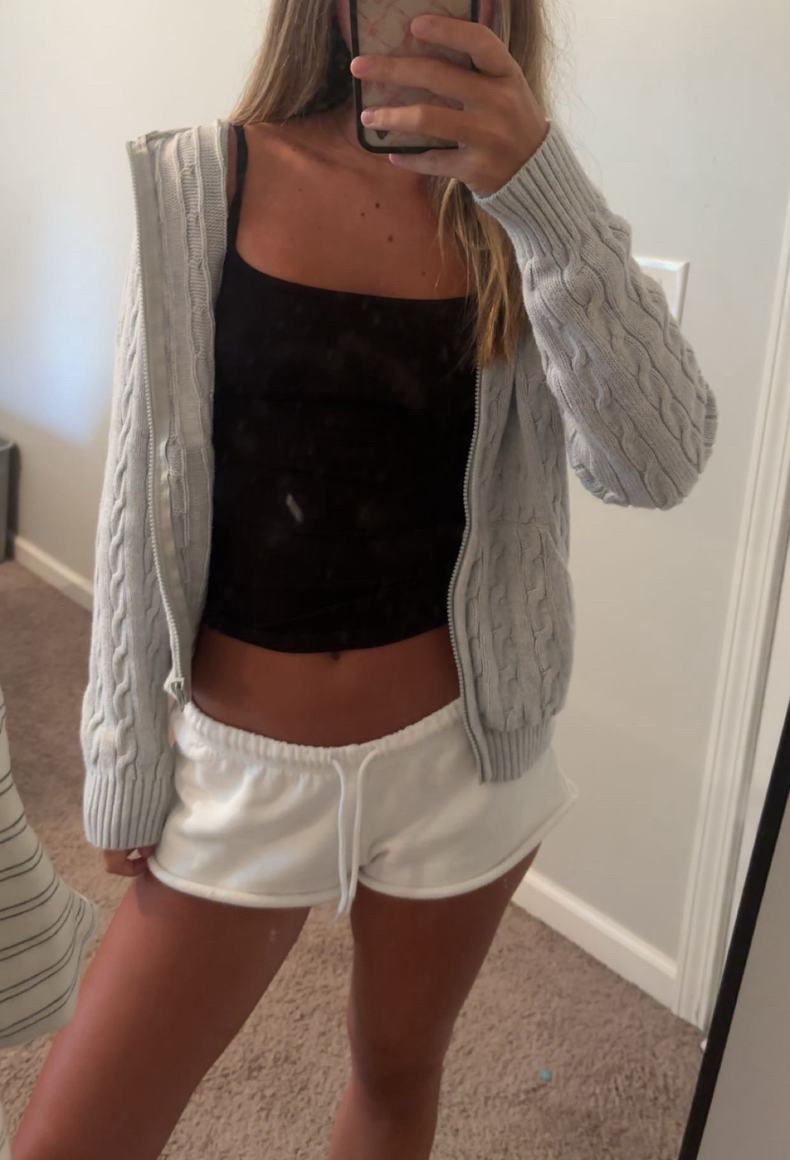 Jacket: one size
Tank: size xs
Shorts: one size 

#LTKFindsUnder50 #LTKSeasonal #LTKStyleTip