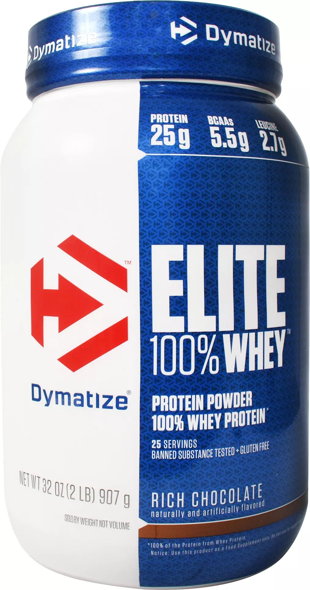 Dymatize Elite 100% Whey Protein Powder Chocolate, Size: Large | Dick's Sporting Goods