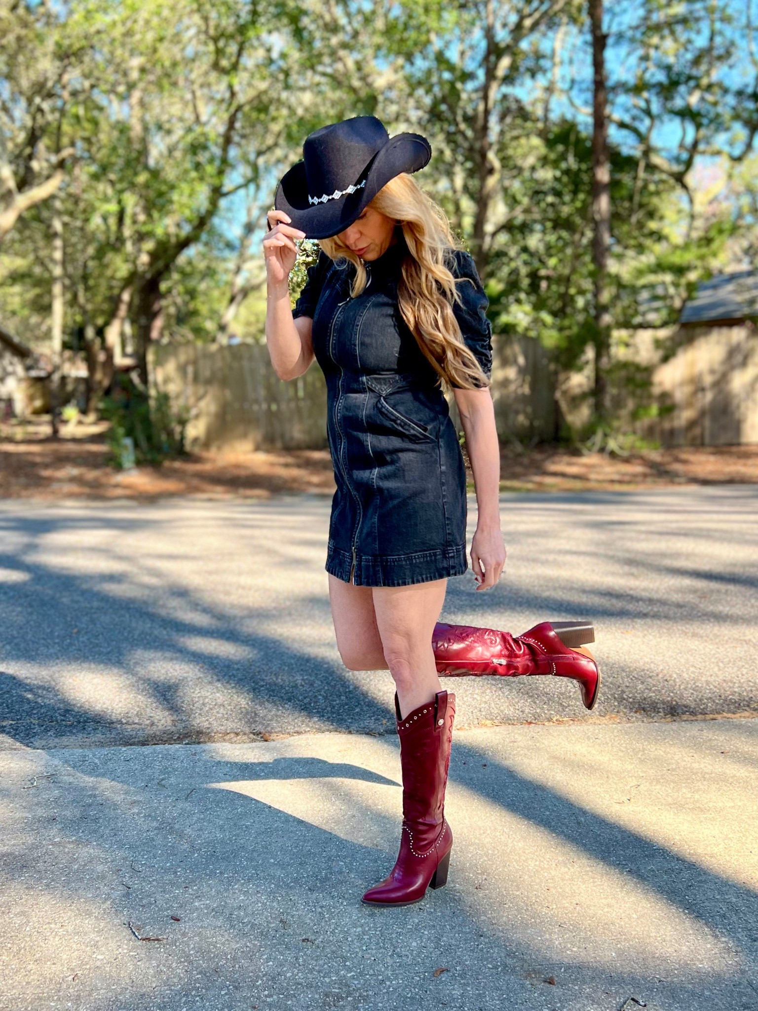 Boho Western for the win! This trend has me looking deep into my closet for all the cowboy stuff.  Love pairing the knee high boots with a mini dress. Add the hat for western fun  

#LTKFestival #LTKootd #LTKSeasonal