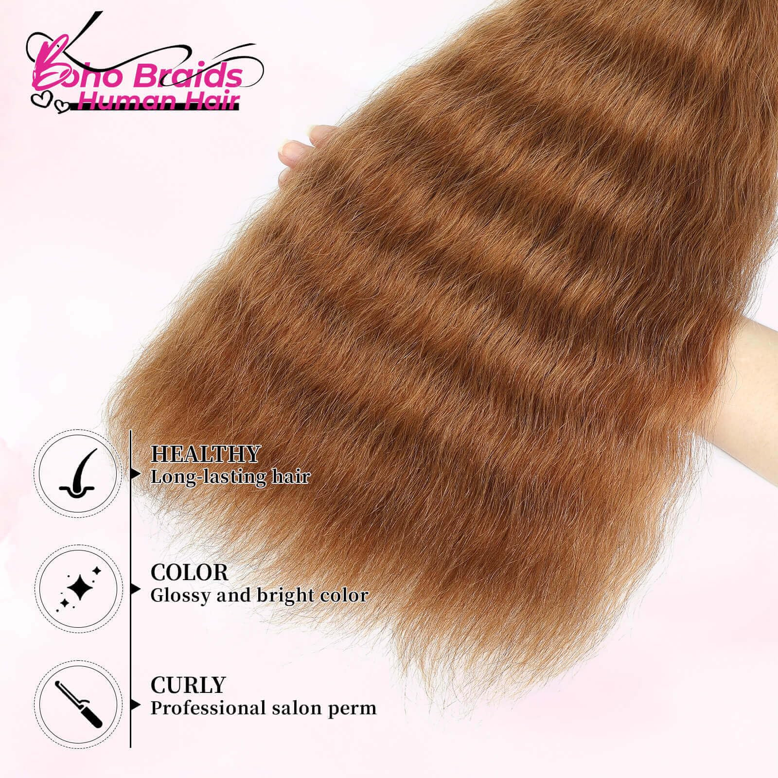 Morichy Super Wave Bulk Human Hair for Braiding Boho Braids 4 Bundles 100 g 18inch Human for Boho... | Amazon (US)