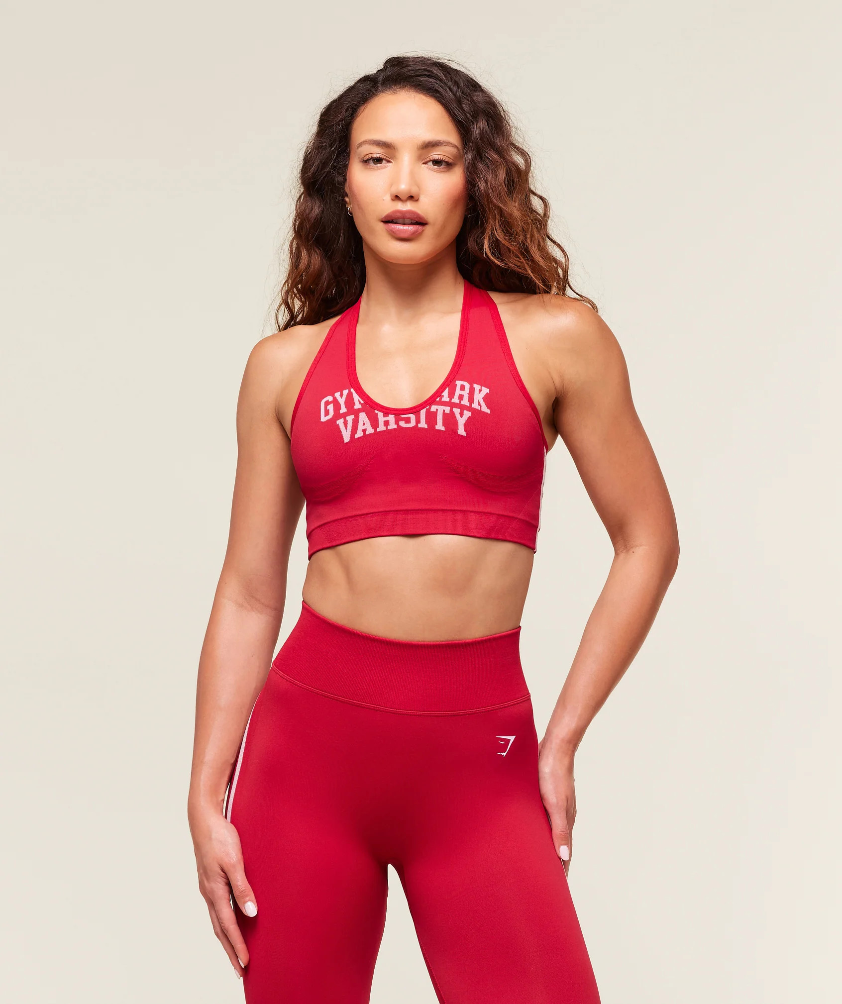 Gymshark Lift Varsity Seamless Tank - Carmine Red | Gymshark CA