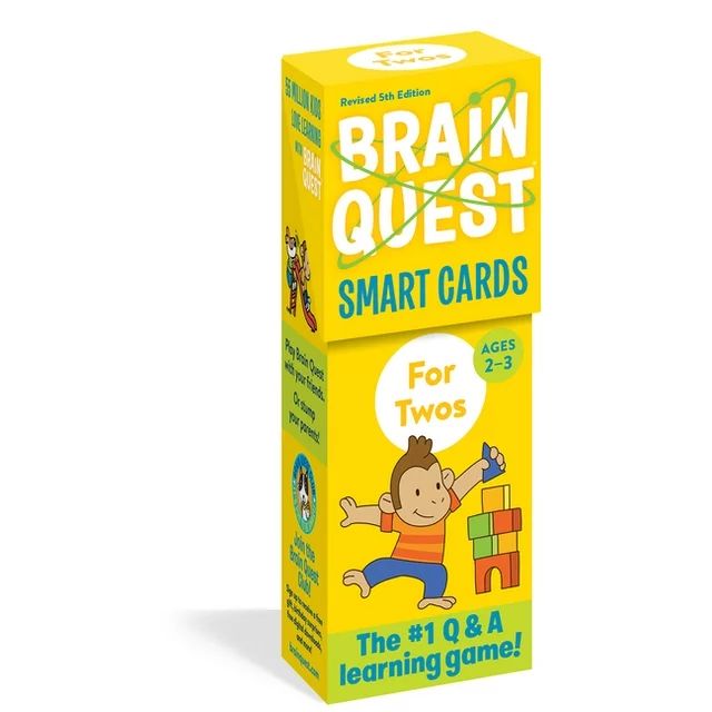 Brain Quest Decks: Brain Quest for Twos Smart Cards, Revised 5th Edition (Cards) | Walmart (US)