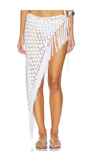 superdown Roca Crochet Midi Skirt in White. - size M | Revolve Clothing (Global)