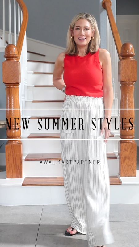 #walmartpartner The heat is on, so bring on the color!! I’m sharing four looks from @walmartfashion that will work for you all summer long, from super casual to a little dressed up! I’m wearing XS in all the pieces and the shoes run TTS. #summeroutfit #walmartfashion #linen #summerdress #fashionover50 #fashionover40 

#LTKOver40 #LTKFindsUnder50 #LTKVideo
