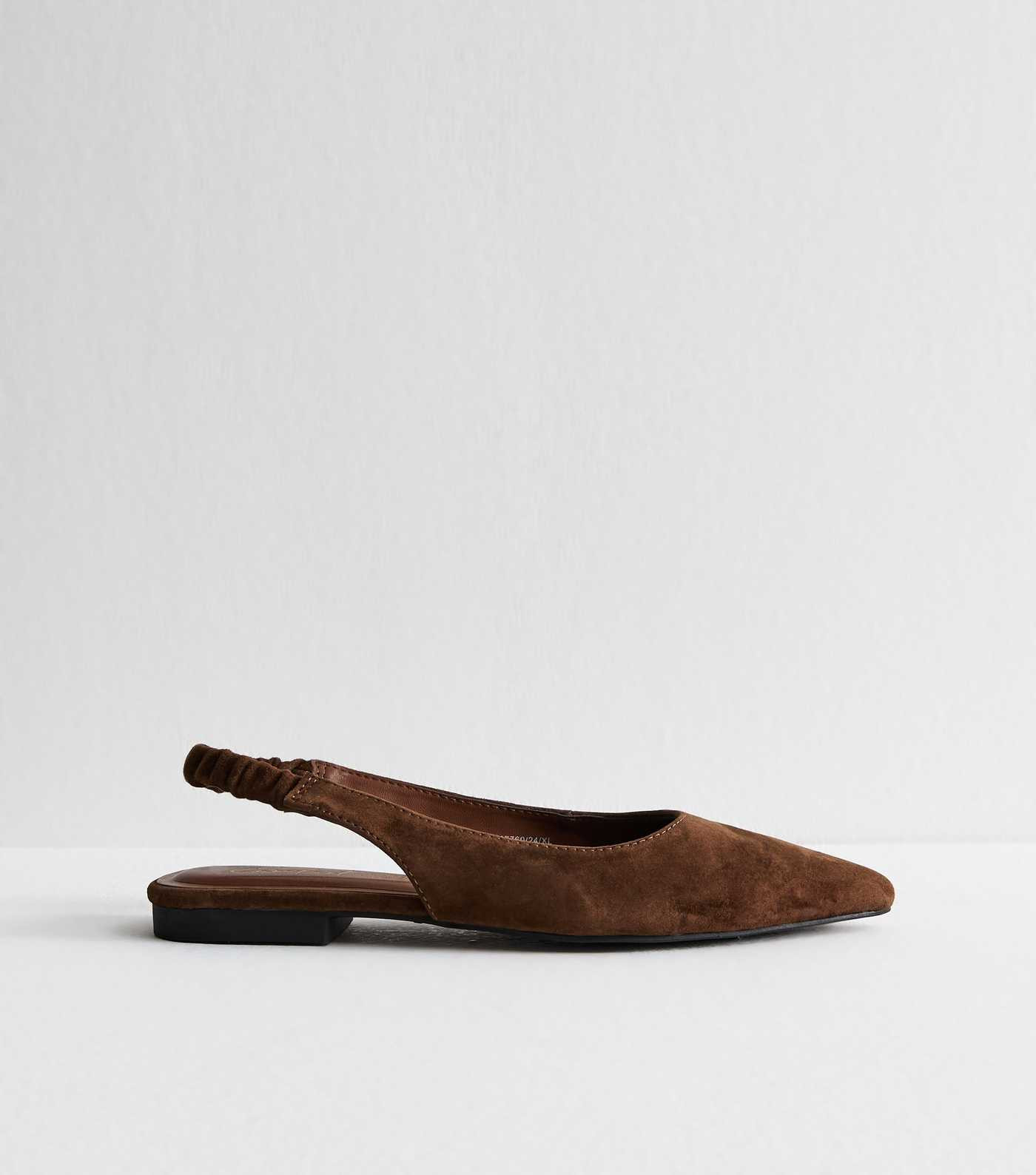 Brown Suede Slingback Ballerina Flats | New Look | New Look (UK)