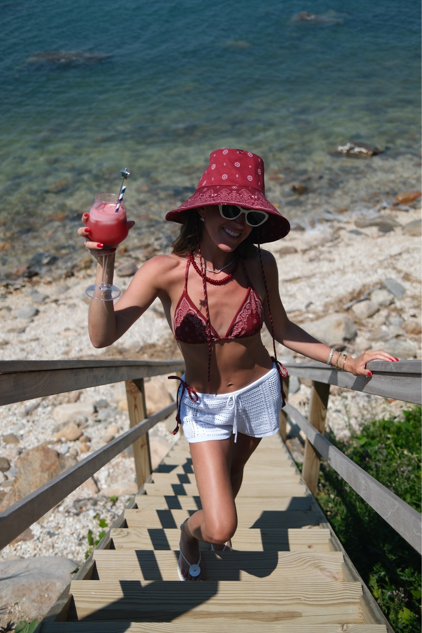Size small bikini 

Beach hat 
Swim 
Bikini 
Coverup 
Vacation outfit

#LTKootd #LTKSwim #LTKSeasonal