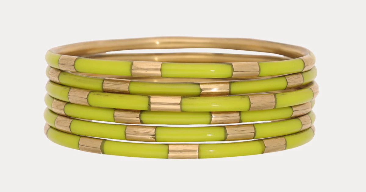 Wasabi Veda Bangles - Set of 6 | BuDhaGirl