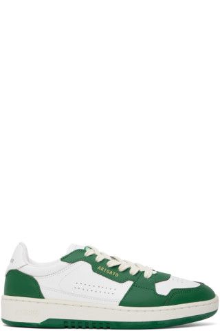 White & Green Dice Lo Sneakers | SSENSE