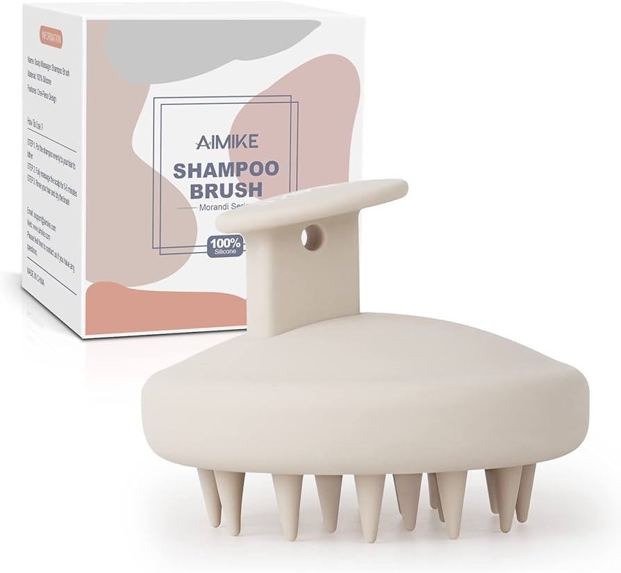 AIMIKE Scalp Massager Shampoo Brush, Soft Silicone Scalp Scrubber, Scalp Brush/Exfoliator for Was... | Amazon (US)