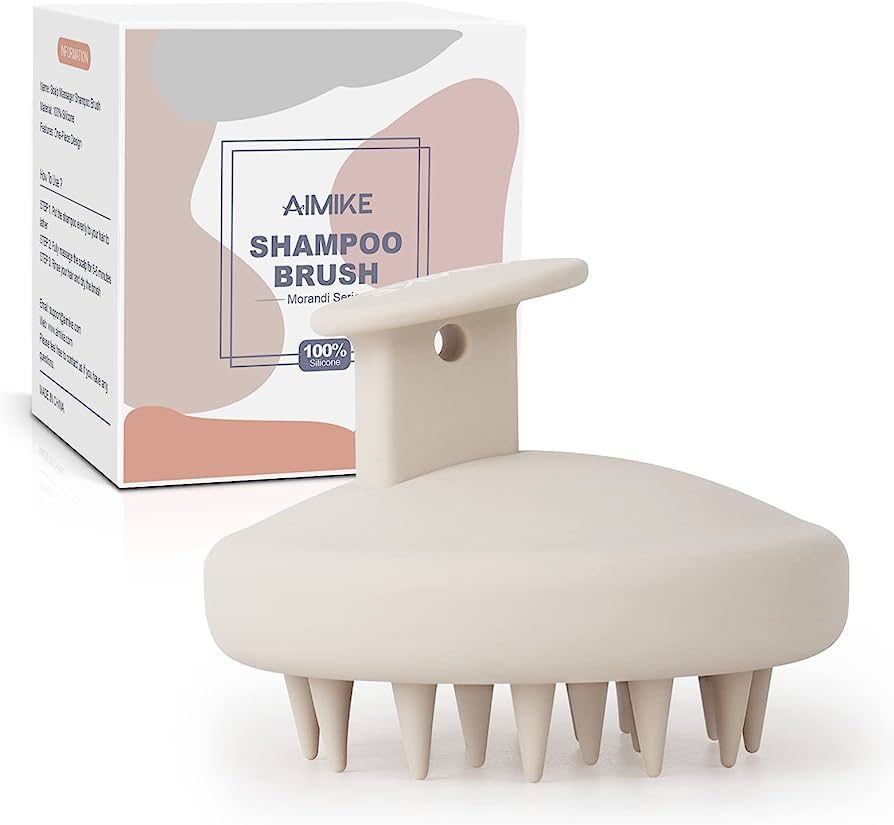 AIMIKE Scalp Massager Shampoo Brush, Soft Silicone Scalp Scrubber, Scalp Brush/Exfoliator for Was... | Amazon (US)