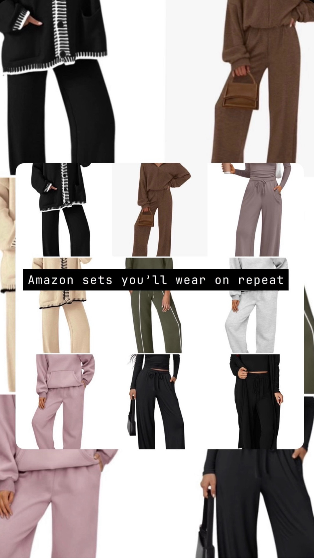 I fear these Amazon matching sets are calling your name 🤍 Cozy, cute, and perfect for everyday wear, lounging at home, running errands, or coffee runs. 

#myfave #myfaves #amazon #amazonfinds #cozysets

#LTKootd #LTKselfcare #LTKFindsUnder50