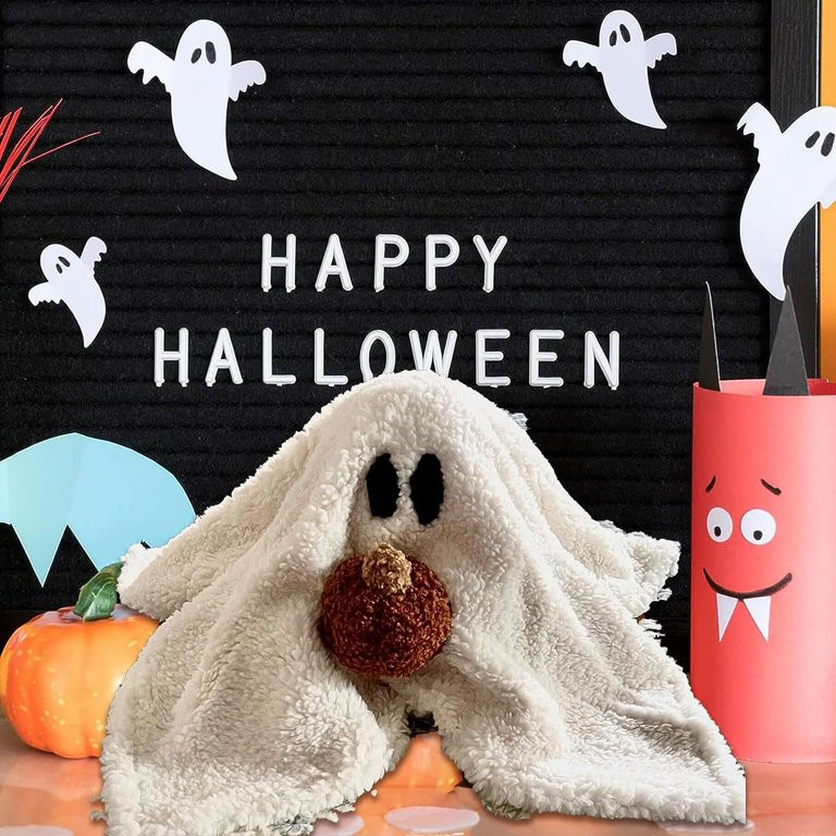 Gus The Ghost with Pumpkin Pillow, 13" Gus The Ghost with Pumpkin Plush, Soft Stuffed Ghost Plush... | Walmart (US)