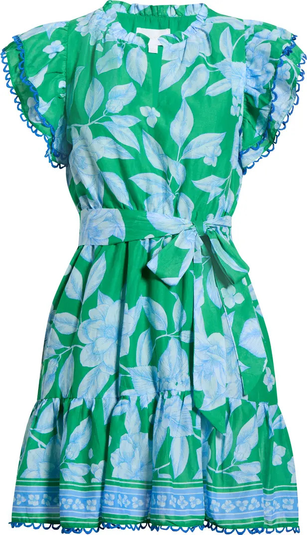 Eriny Verbena Floral Cotton Dress | Nordstrom