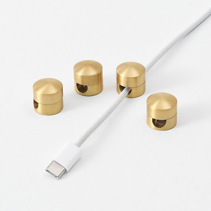 BRIGHTTIA Cable Clips - Premium Brass Cord Management for Home, Office & Car - Multipurpose Wire ... | Amazon (US)