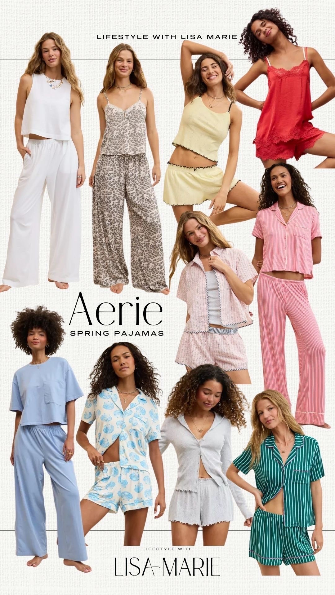 New pajamasfrom Aerie! Spring PJs. Matching pajamas. Lace sets. Satin pajamas. Cotton PJs. Striped sets.


#LTKPetite #LTKmorningroutine #LTKmomlife