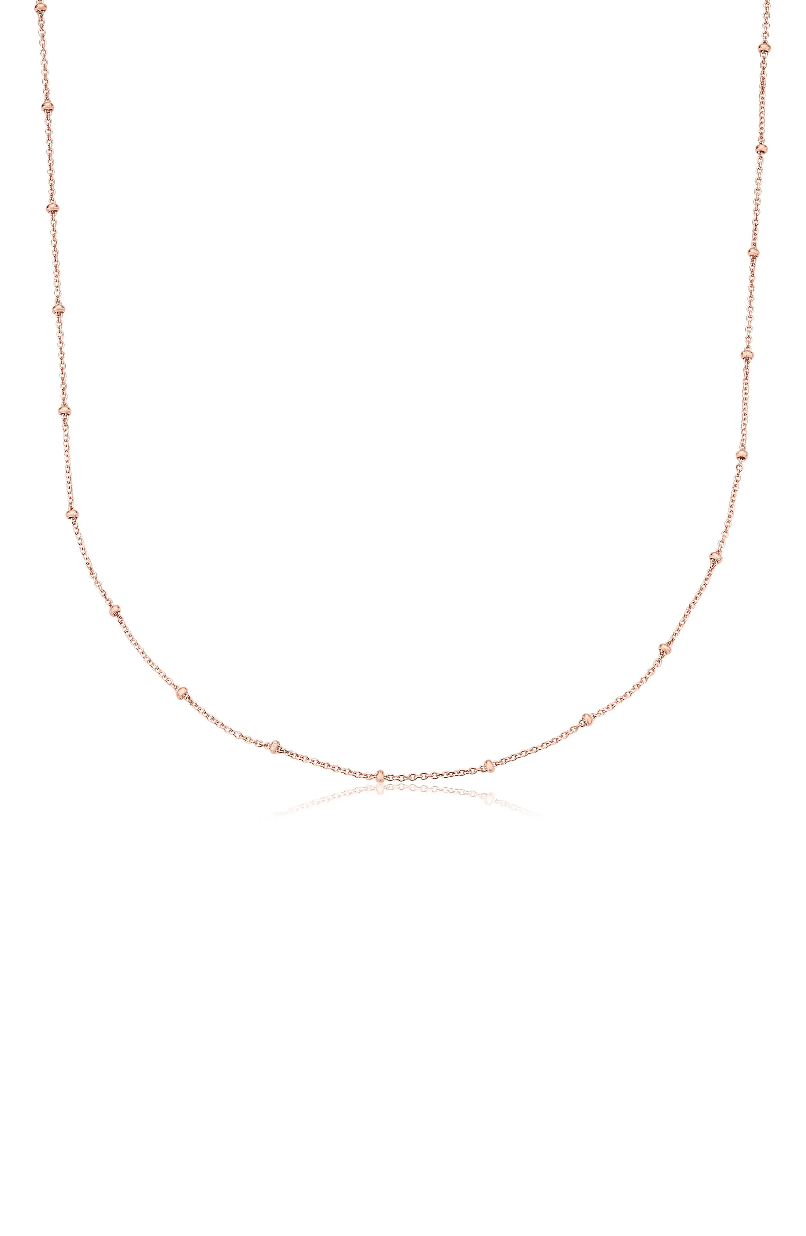 Women's Monica Vinader 21-Inch Fine Beaded Chain | Nordstrom