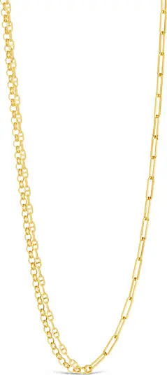 Sterling Forever Zora 14K Gold Plated Mixed Chain Necklace | Nordstromrack | Nordstrom Rack