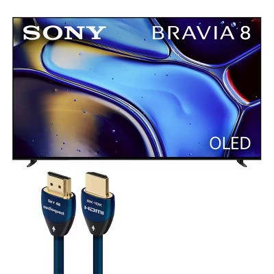 Sony K65XR80M2 BRAVIA 8 II 65 Inch QD-OLED 4K HDR TV with AudioQuest SKY 3m HDMI Cable | Target