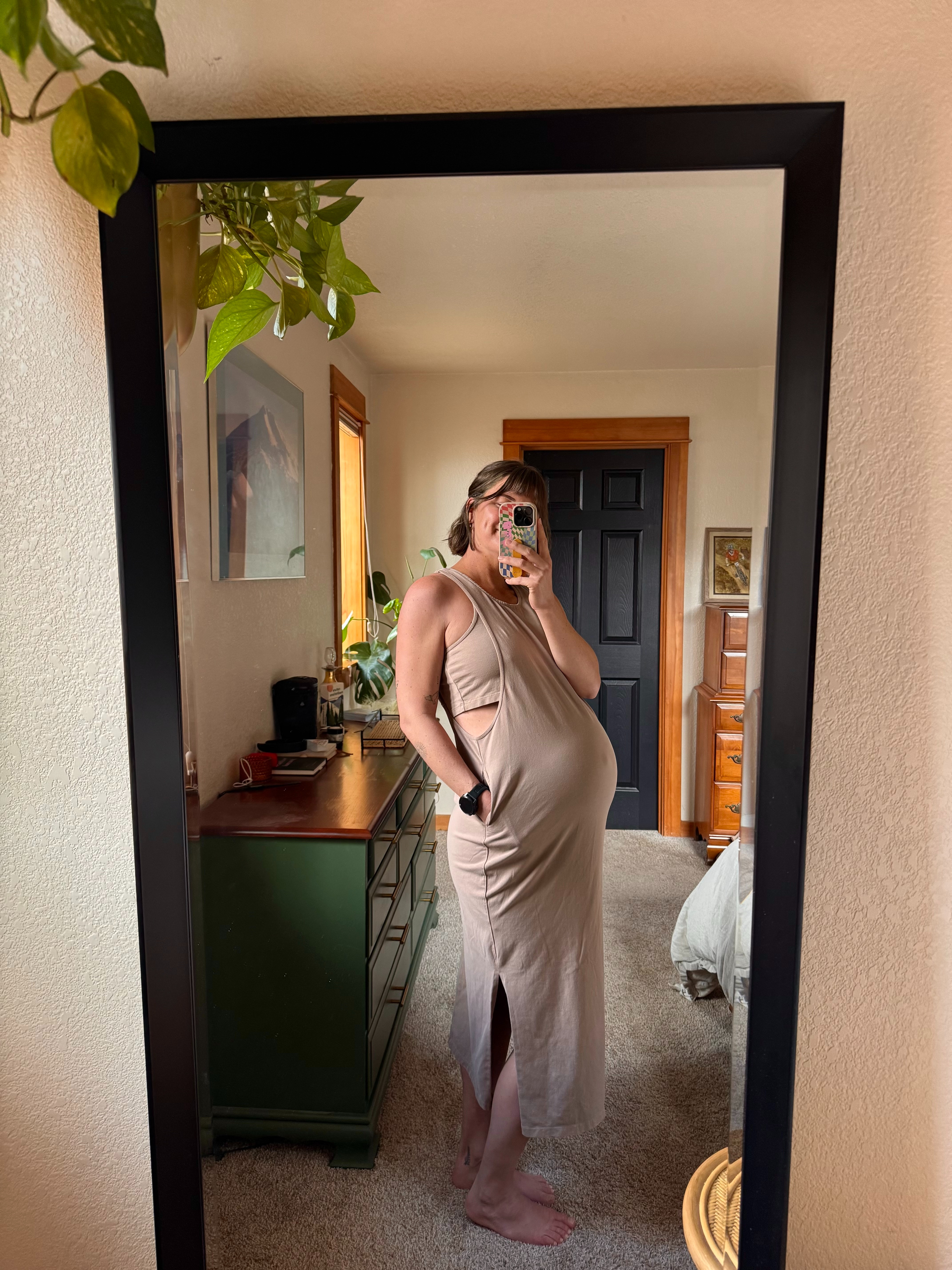 This maternity dress was on repeat my entire pregnancy! Easy, breathable, and perfect for pregnancy through postpartum! 

 #LTKootd #LTKmomlife #LTKBump