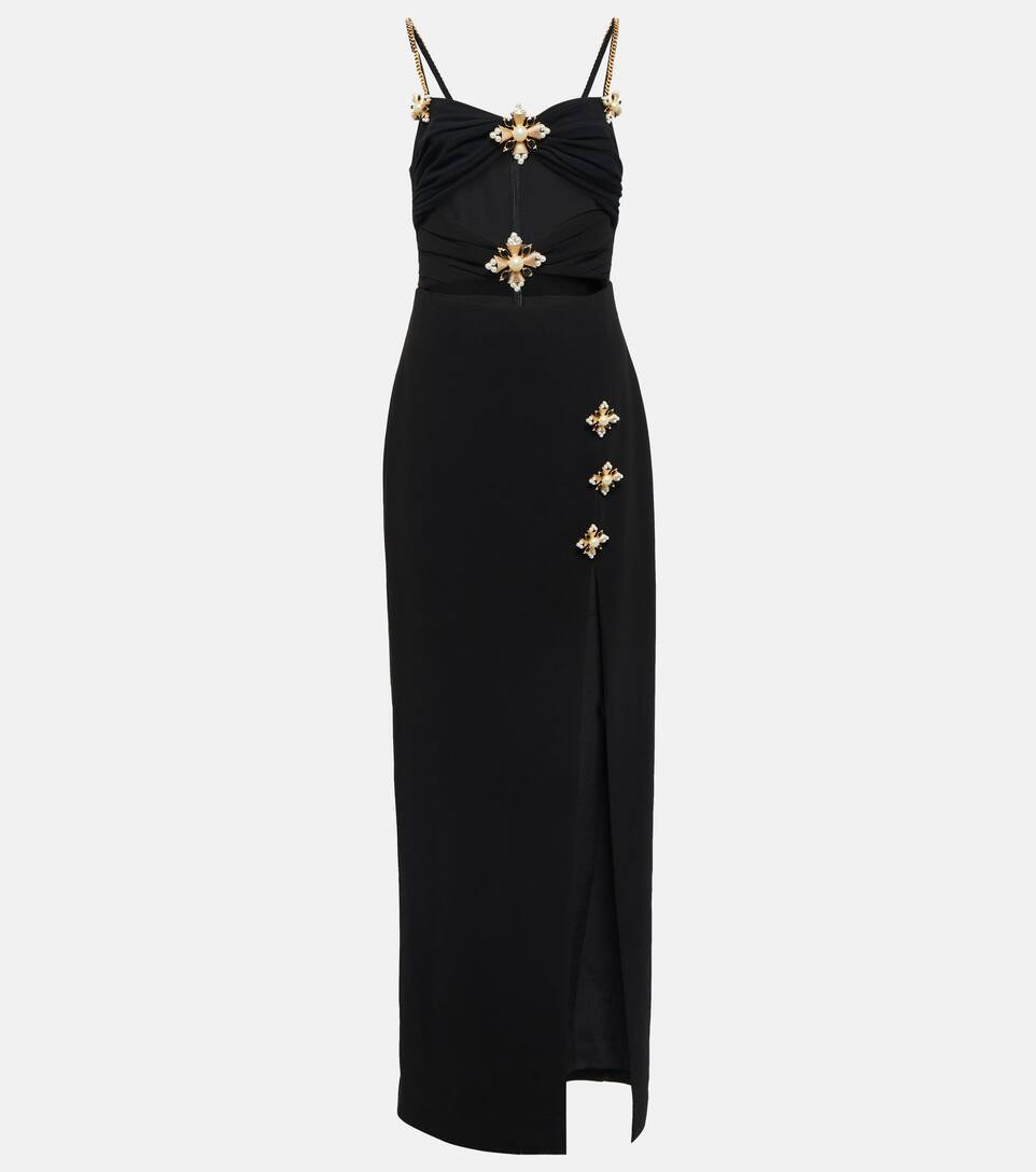 Embellished cutout crêpe maxi dress | Mytheresa (UK)
