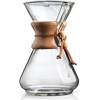 Chemex Pour-Over Glass Coffeemaker - Classic Series - 10-Cup - Exclusive Packaging | Amazon (US)