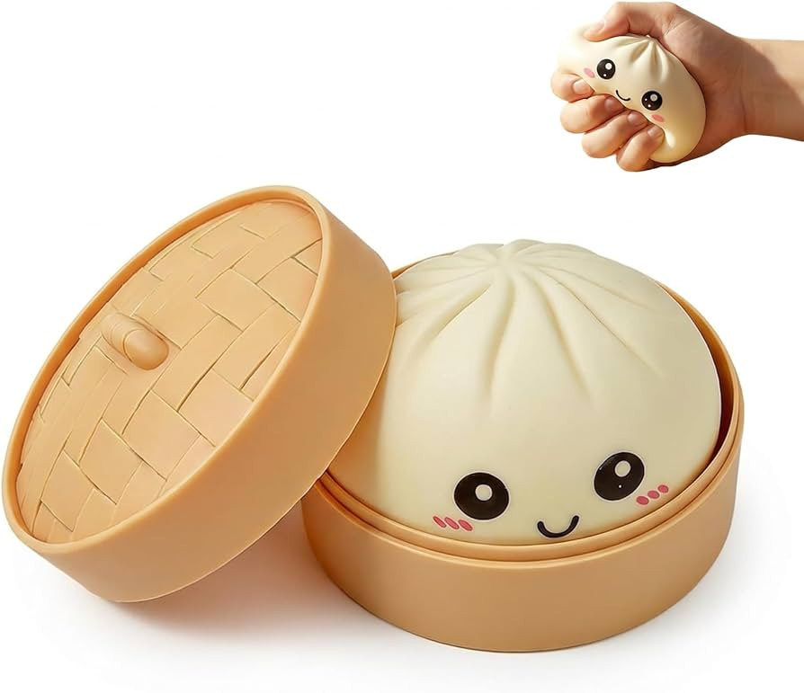 Giant Dumpling Squishy Stress Relief Desk Fidget ,Jumbo Soft Squeeze Decompression Squishy with S... | Amazon (US)
