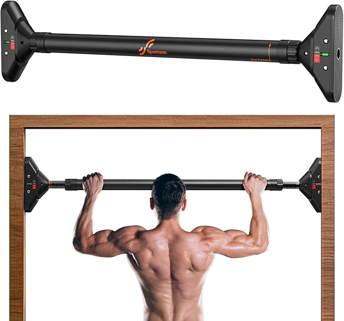 Sportneer Pull Up Bar: Strength Training Chin up Bar without Screws - Adjustable 29.5''-37'' Widt... | Amazon (US)