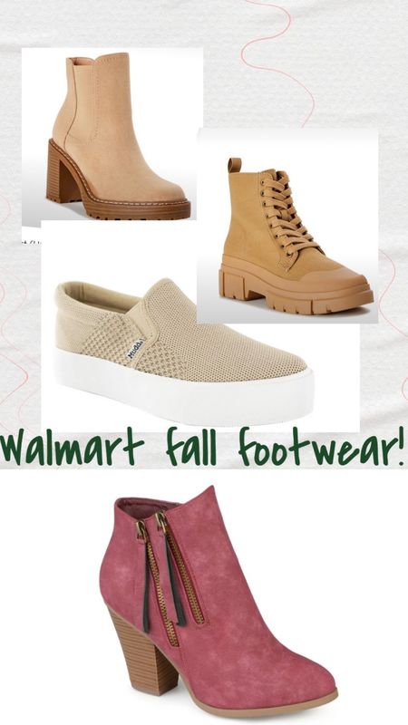 Super cute fall footwear at Walmart! Gear up for the new season with some fresh kicks! 👢🍂

#LTKSeasonal #LTKunder50 #LTKstyletip